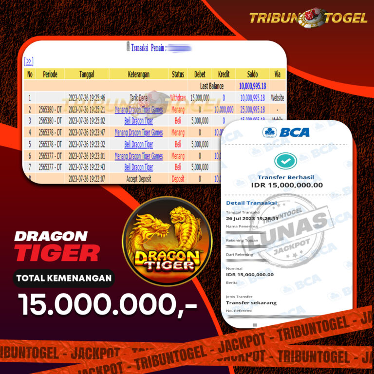 BUKTI PEMBAYARAN LIVE GAME TRIBUNTOGEL