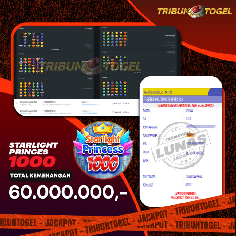 BUKTI PEMBAYARAN SLOT TRIBUNTOGEL