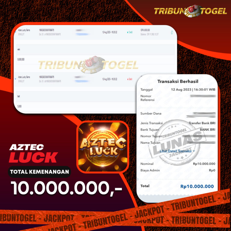 BUKTI PEMBAYARAN SLOT TRIBUNTOGEL