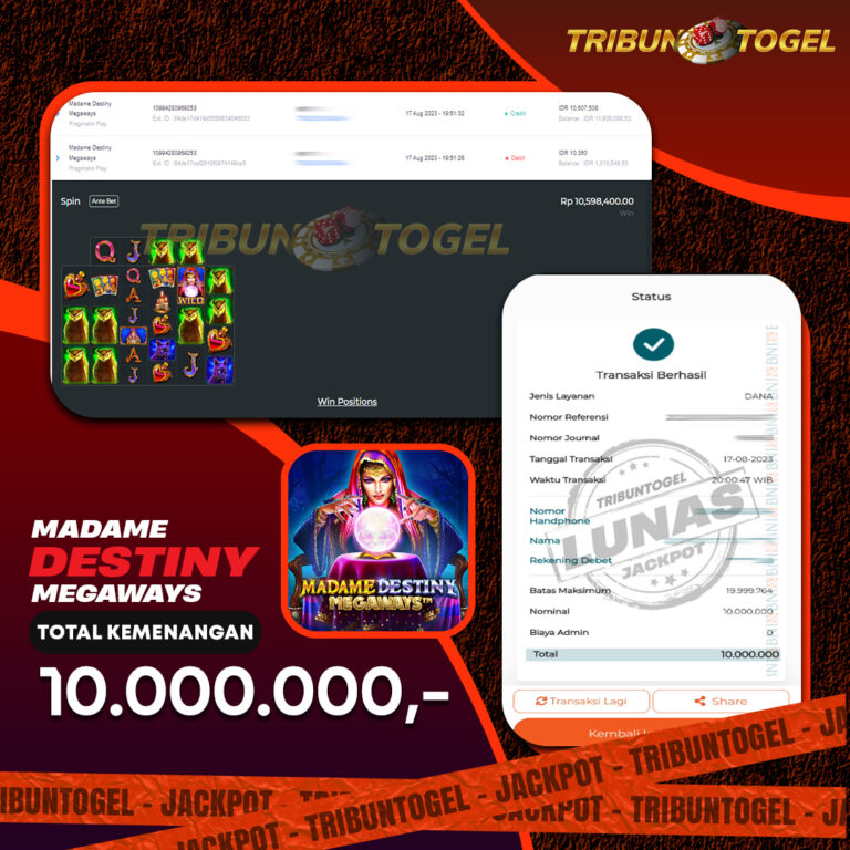 BUKTI PEMBAYARAN SLOT TRIBUNTOGEL