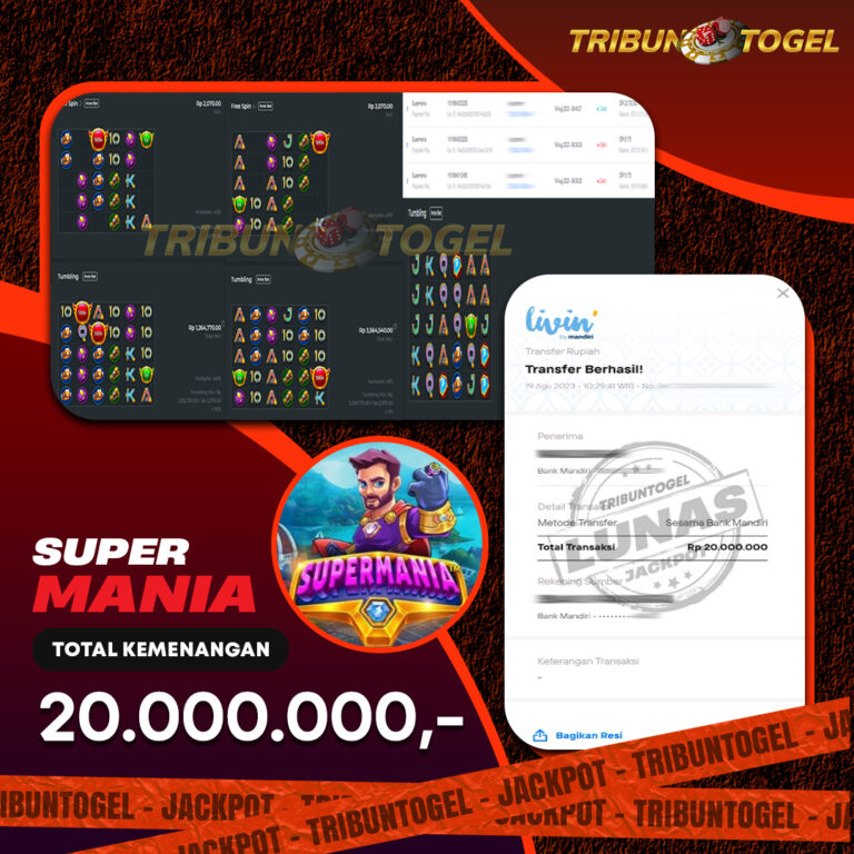 BUKTI PEMBAYARAN SLOT TRIBUNTOGEL