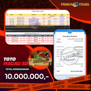 BUKTI PEMBAYARAN TOTOMACAU5D TRIBUNTOGEL