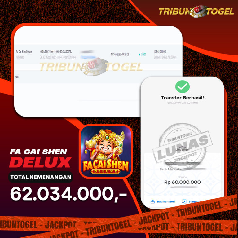 BUKTI PEMBAYARAN SLOT TRIBUNTOGEL