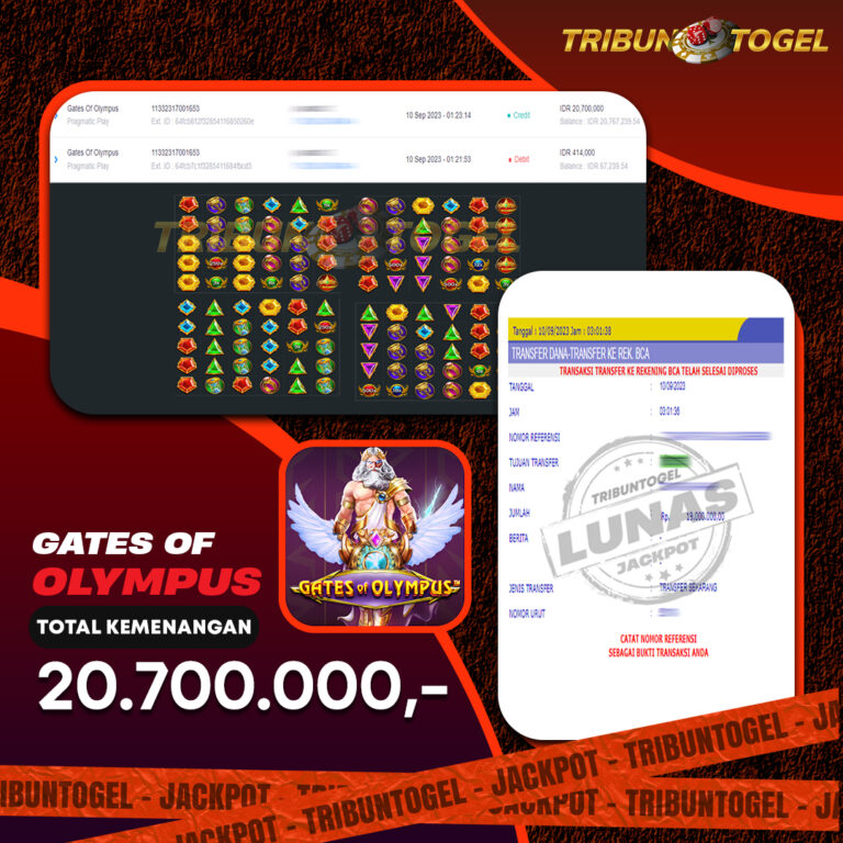 BUKTI PEMBAYARAN SLOT TRIBUNTOGEL
