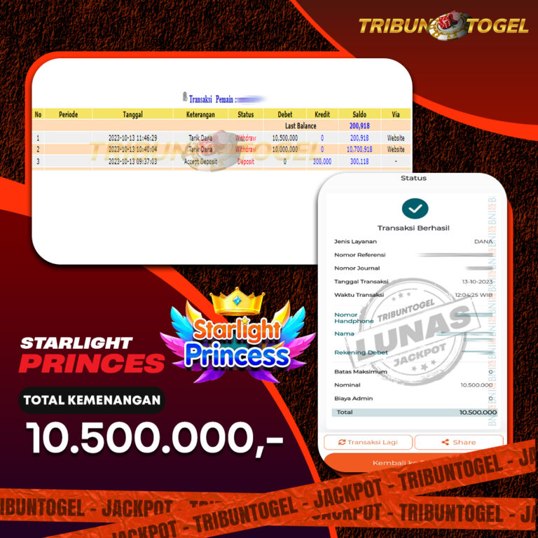 BUKTI PEMBAYARAN SLOT TRIBUNTOGEL