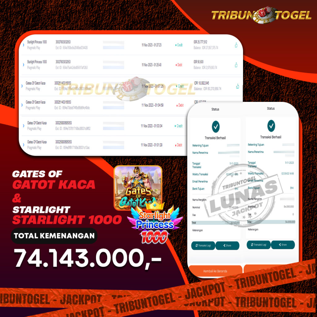 BUKTI PEMBAYARAN SLOT TRIBUNTOGEL
