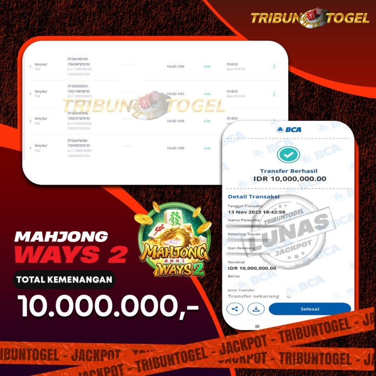 BUKTI PEMBAYARAN SLOT TRIBUNTOGEL
