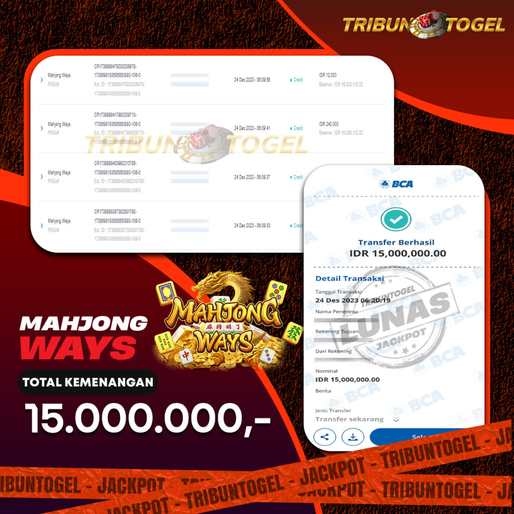 BUKTI PEMBAYARAN SLOT TRIBUNTOGEL