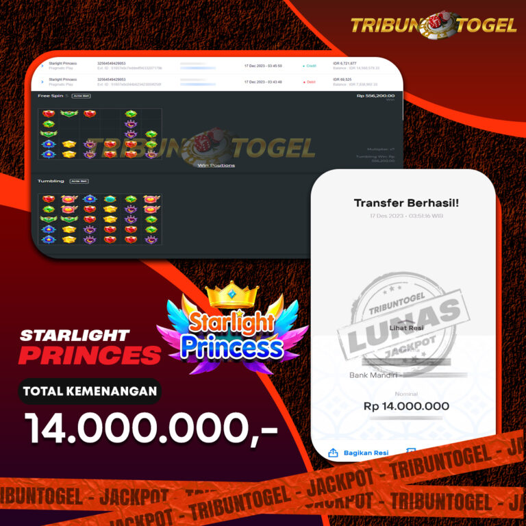 BUKTI PEMBAYARAN SLOT TRIBUNTOGEL