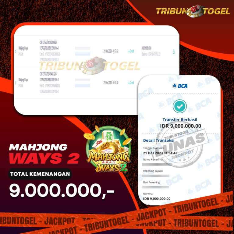 BUKTI PEMBAYARAN SLOT TRIBUNTOGEL