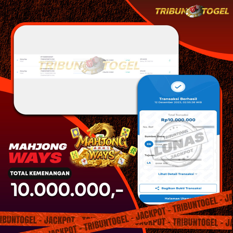 BUKTI PEMBAYARAN SLOT TRIBUNTOGEL