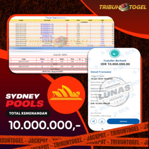 BUKTI PEMBAYARAN SYDNEY TRIBUNTOGEL