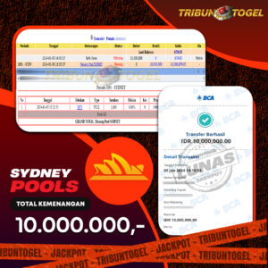 BUKTI PEMBAYARAN SYDNEY TRIBUNTOGEL