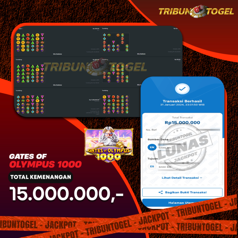 BUKTI PEMBAYARAN SLOT TRIBUNTOGEL