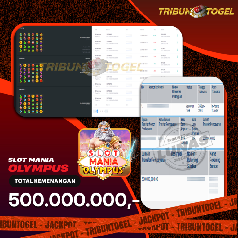 BUKTI PEMBAYARAN SLOT TRIBUNTOGEL