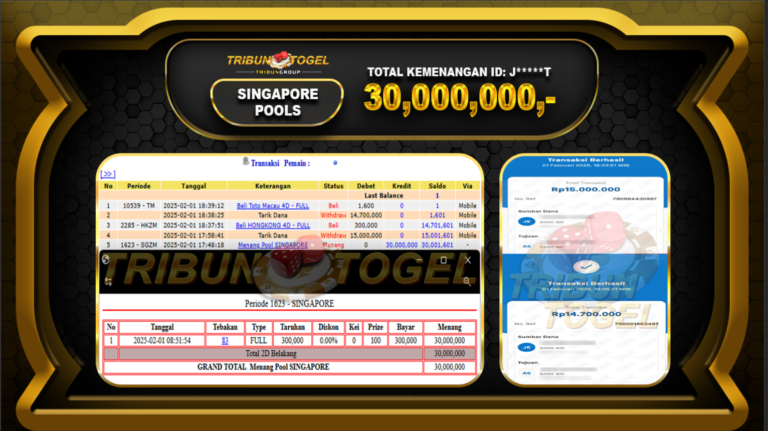 bukti menang singapore