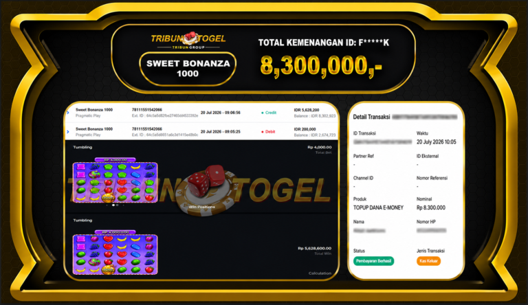 Casino game UI with Sweet Bonanza