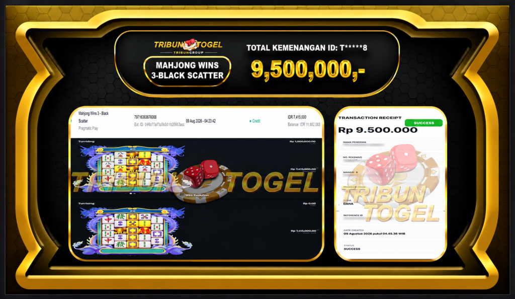 Glossy Gold Casino Winning Receipt Interface